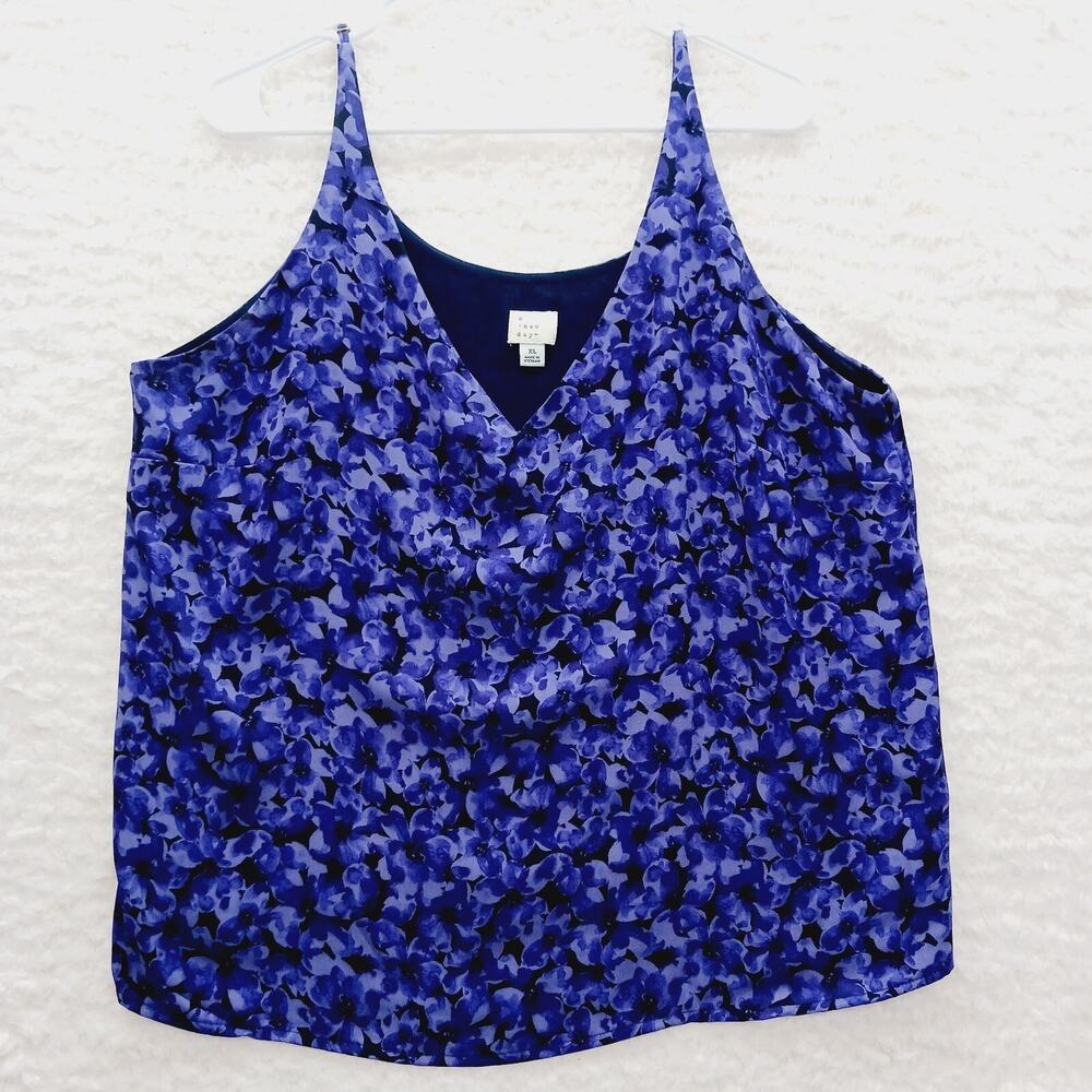 Cami Purple Violet Pansy Bloomcore Whimsycore Romantic Fairy Soft Girl Size XL